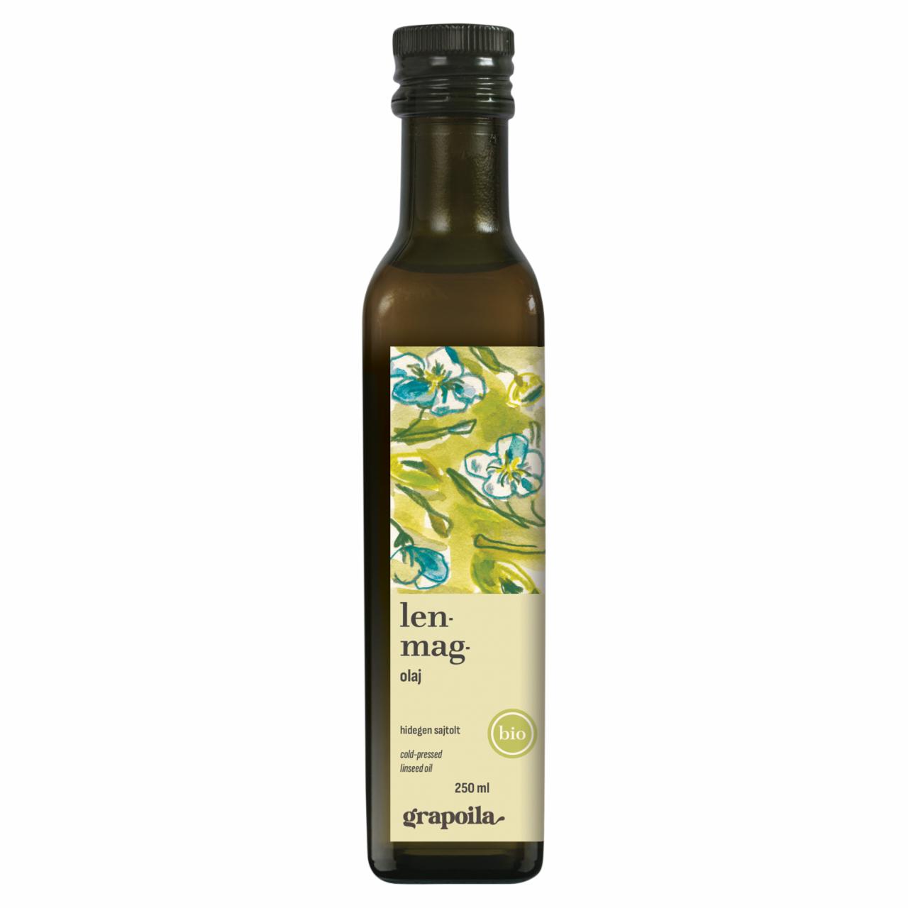 Képek - Grapoila hidegen sajtolt bio lenmagolaj 250 ml