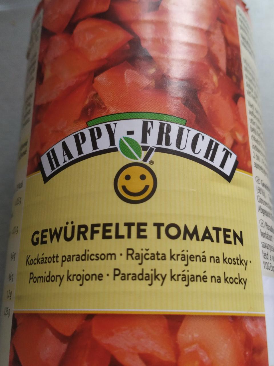 Képek - Gewürfelte tomaten (Kockázott paradicsom) Happy - frucht