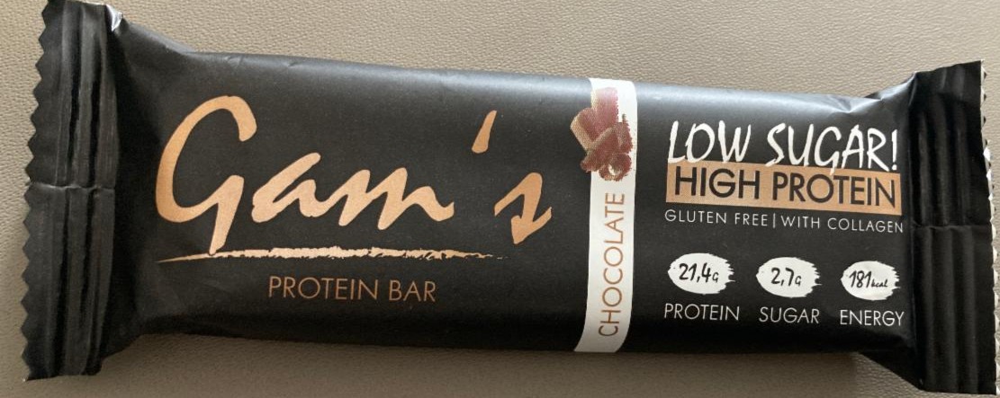 Képek - Gams protein bar low sugar chocolate