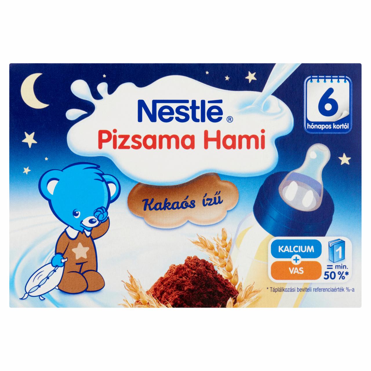 Képek - Nestlé Pizsama Hami fogyasztásra kész kakaós folyékony gabonás bébiétel 6 hónapos kortól 2 x 200 ml
