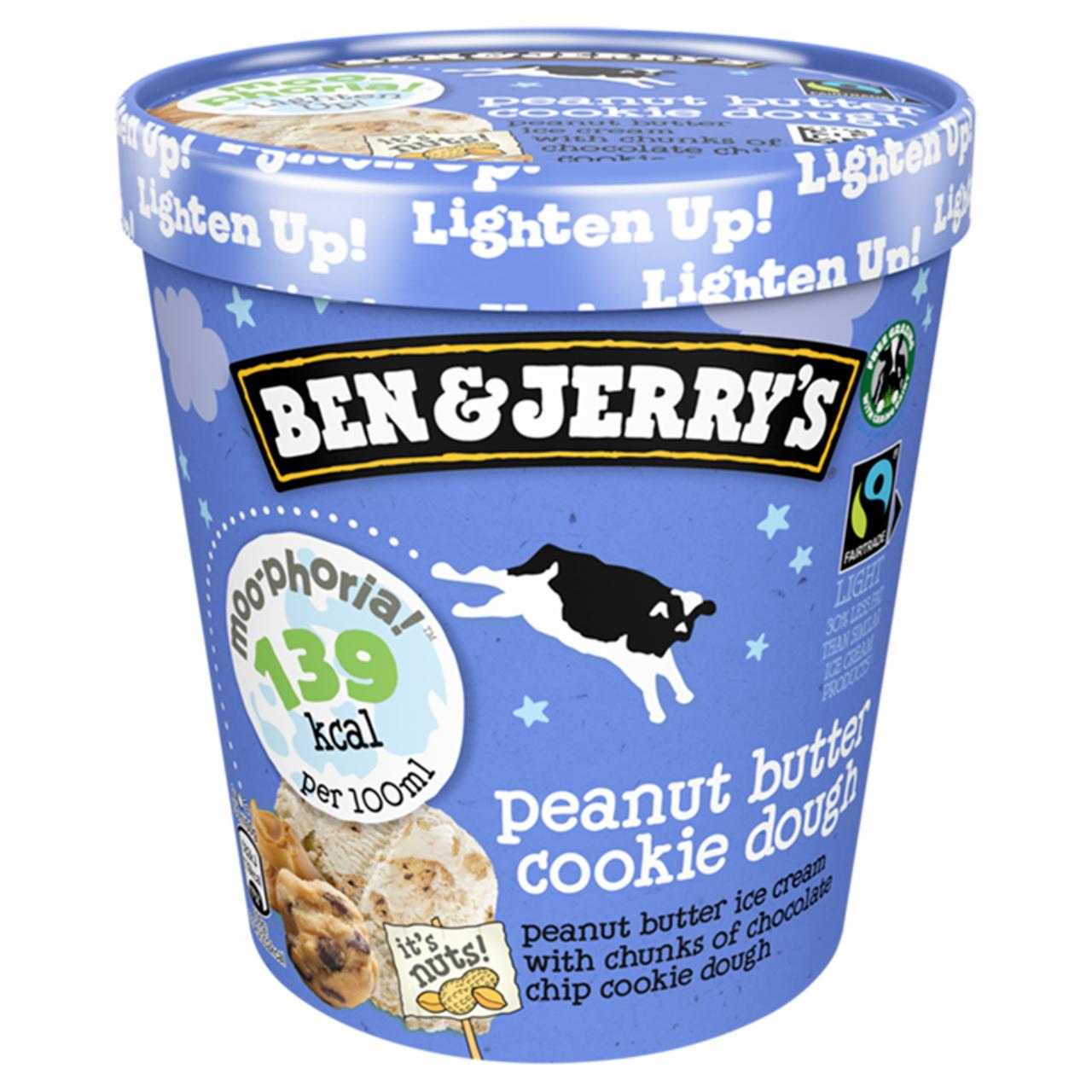 Képek - Ben & Jerry's poharas jégkrém Moo-Phoria Peanut Butter Cookiedough 465 ml