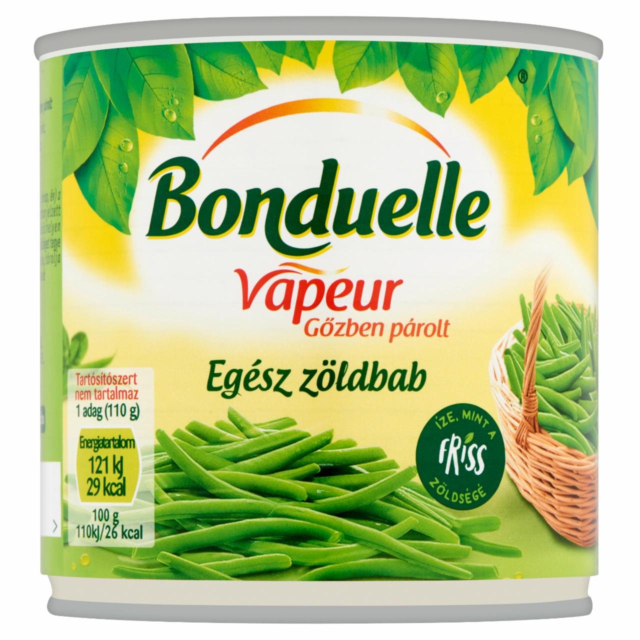 Képek - Bonduelle Vapeur gőzben párolt egész zöldbab 295 g