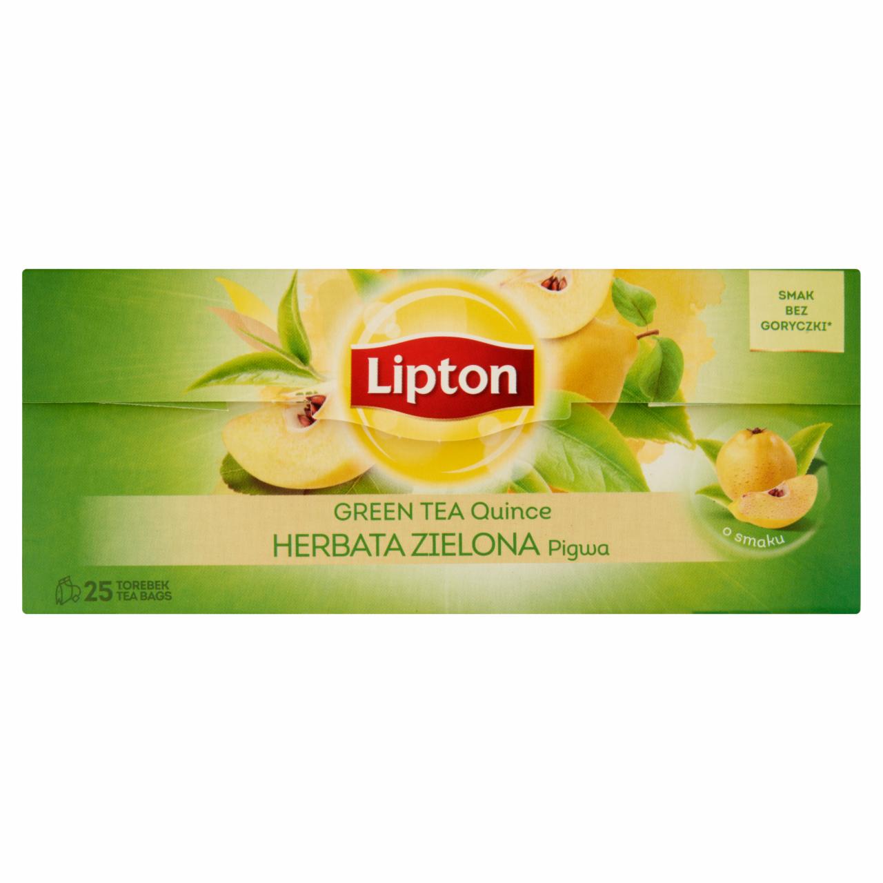 Képek - Lipton birsalma ízű zöld tea 25 filter