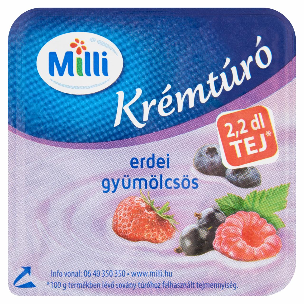 Képek - Milli erdei gyümölcsös krémtúró 90 g