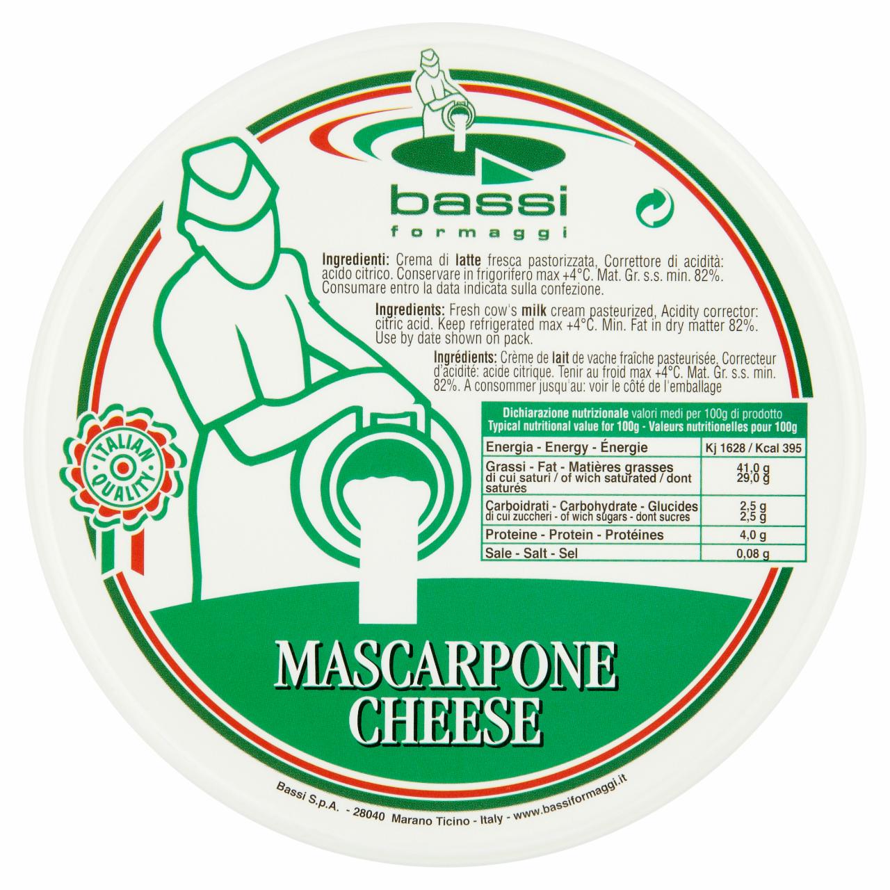 Képek - Bassi Formaggi mascarpone krémsajt 500 g