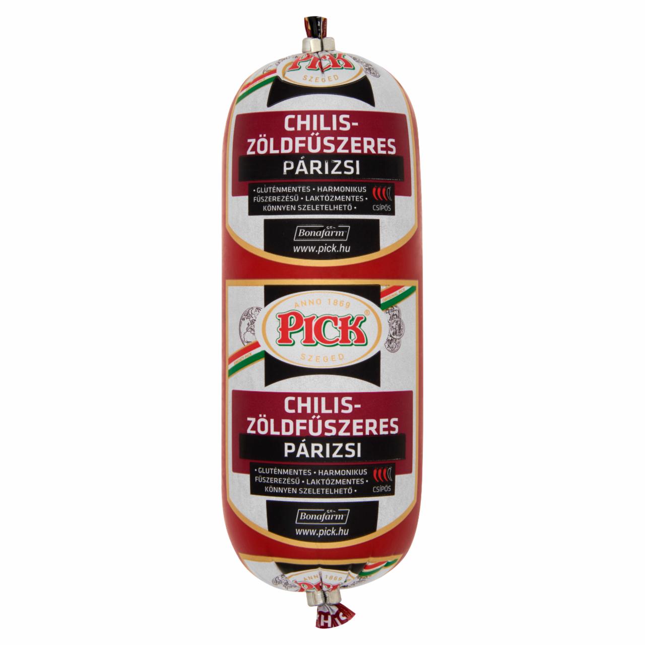 Képek - PICK Chilis-zöldfűszeres párizsi 400 g