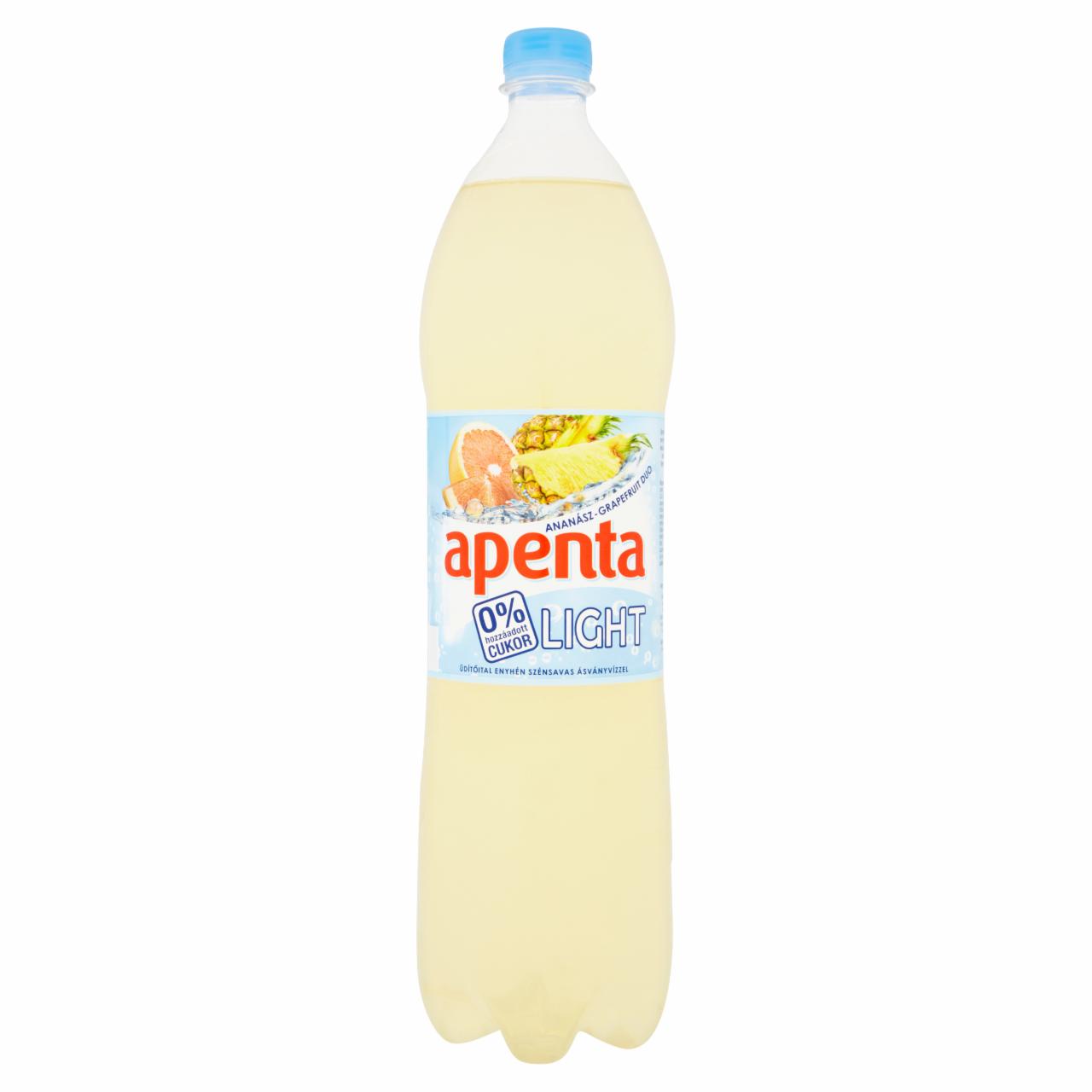 Képek - Apenta Light Ananász-Grapefruit Duo enyhén szénsavas üdítőital édesítőszerekkel 1,5 l