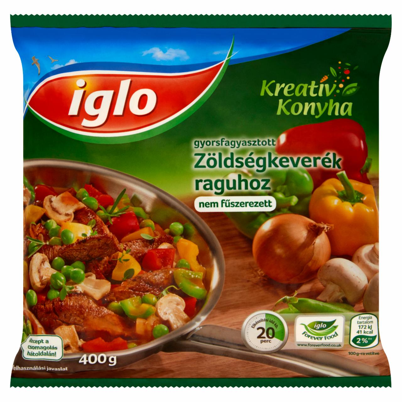 Képek - Iglo Kreatív Konyha gyorsfagyasztott zöldségkeverék raguhoz 400 g