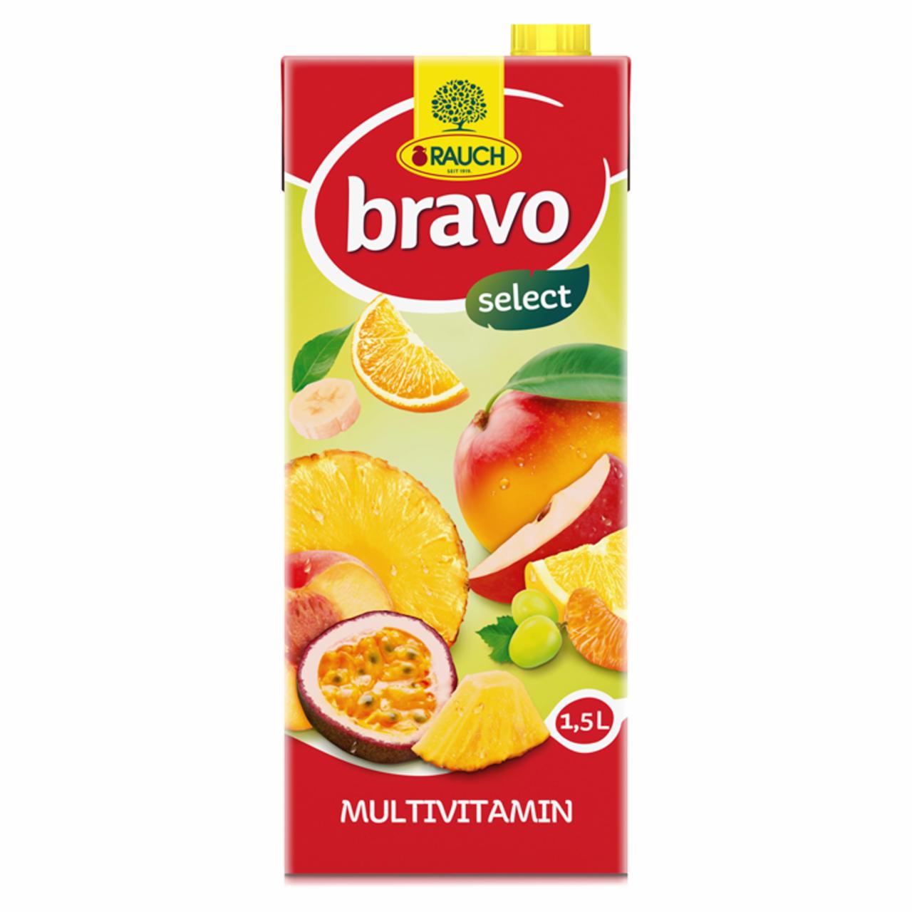 Képek - Rauch Bravo Multivitamin vegyes gyümölcsital cukorral és édesítőszerekkel, 9 vitaminnal 1,5 l