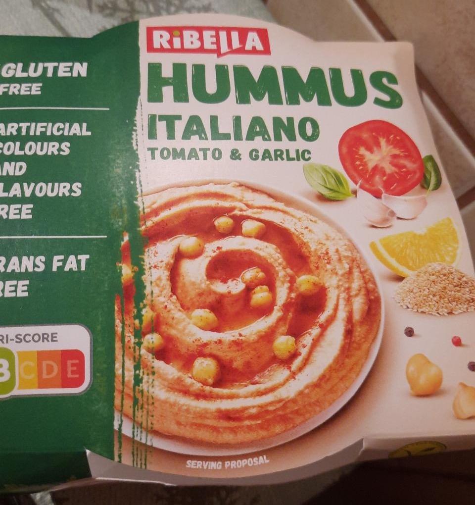 Képek - RiBella Hummus Italiano paradicsom & fokhagyma csicseriborsó krém 200 g