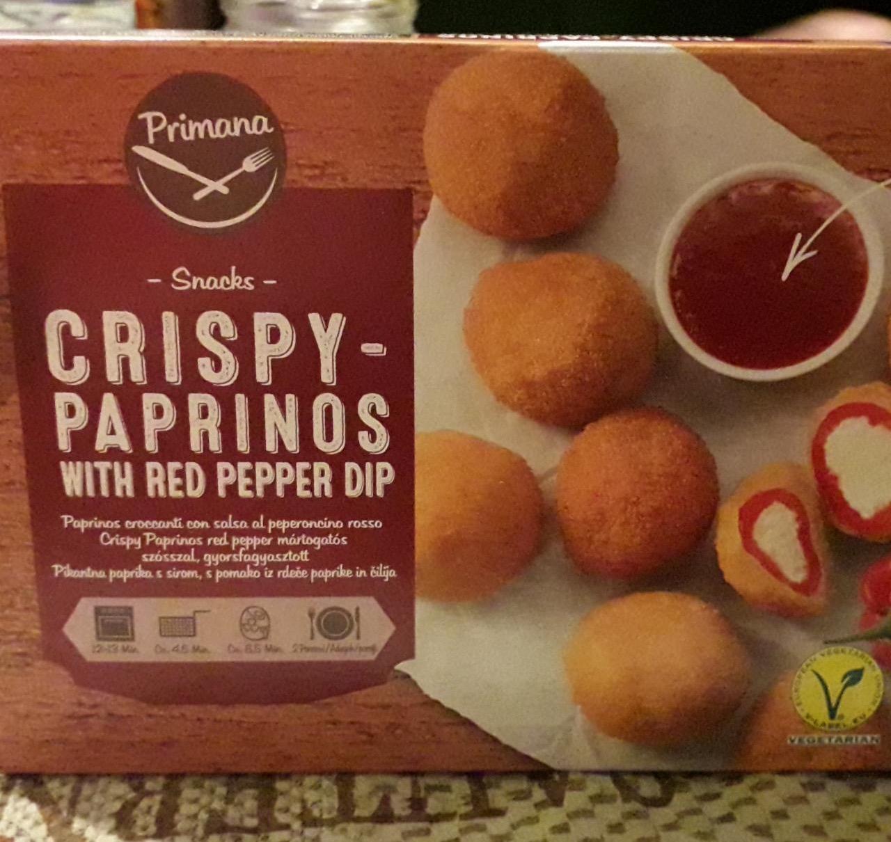 Képek - Sajttal töltött cseresznye paprika, panírban Primana