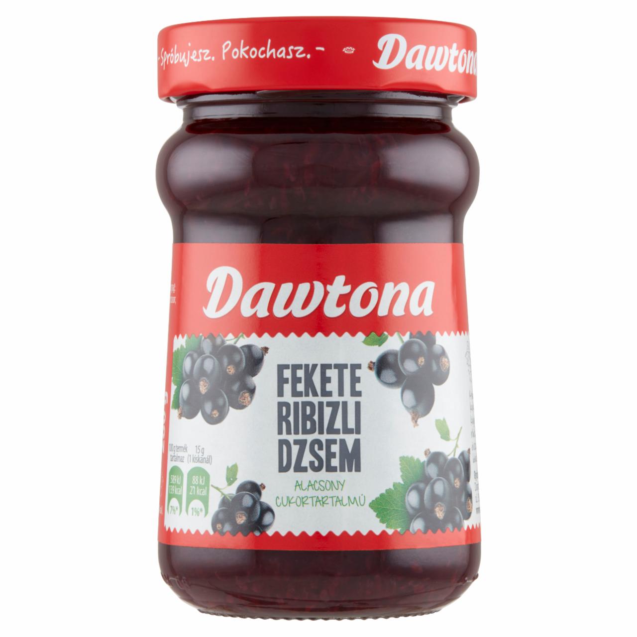 Képek - Dawtona alacsony cukortartalmú fekete ribizli dzsem 280 g