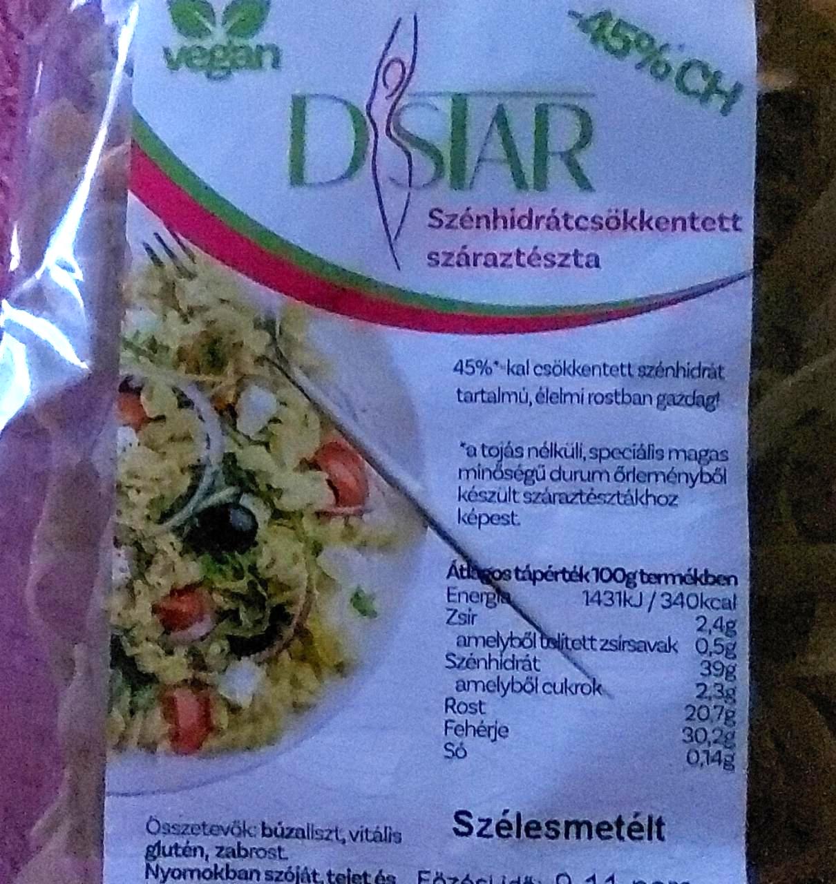 Képek - D-Star Tagliatelle szélesmetélt szénhidrátcsökkentett száraztészta 200 g