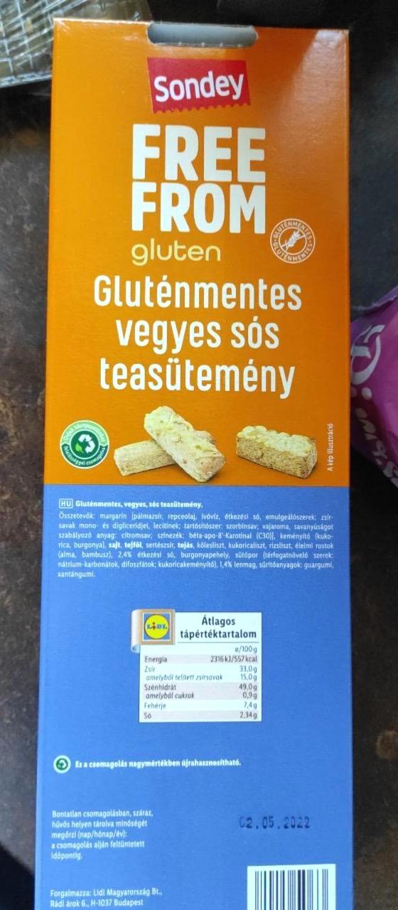 Képek - FREE FROM glutén, gluténmentes vegyes sós teasütemény Sondey