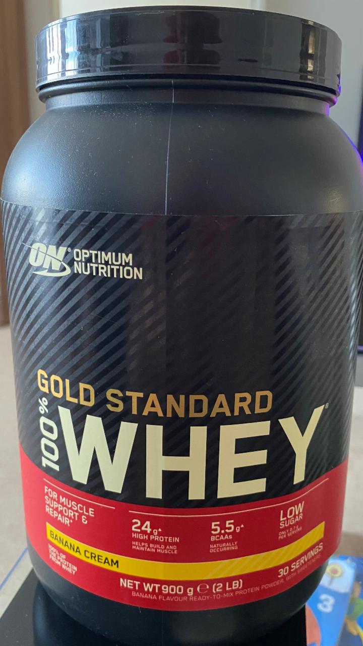 Képek - Gold Standard 100% Whey banana cream Optimum Nutrition