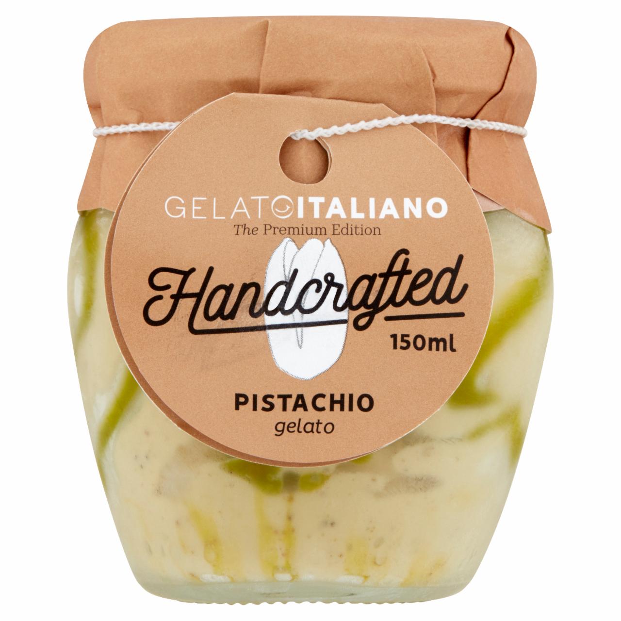 Képek - Gelato Italiano Handcrafted pisztácia tejjégkrém pisztácia öntettel 150 ml