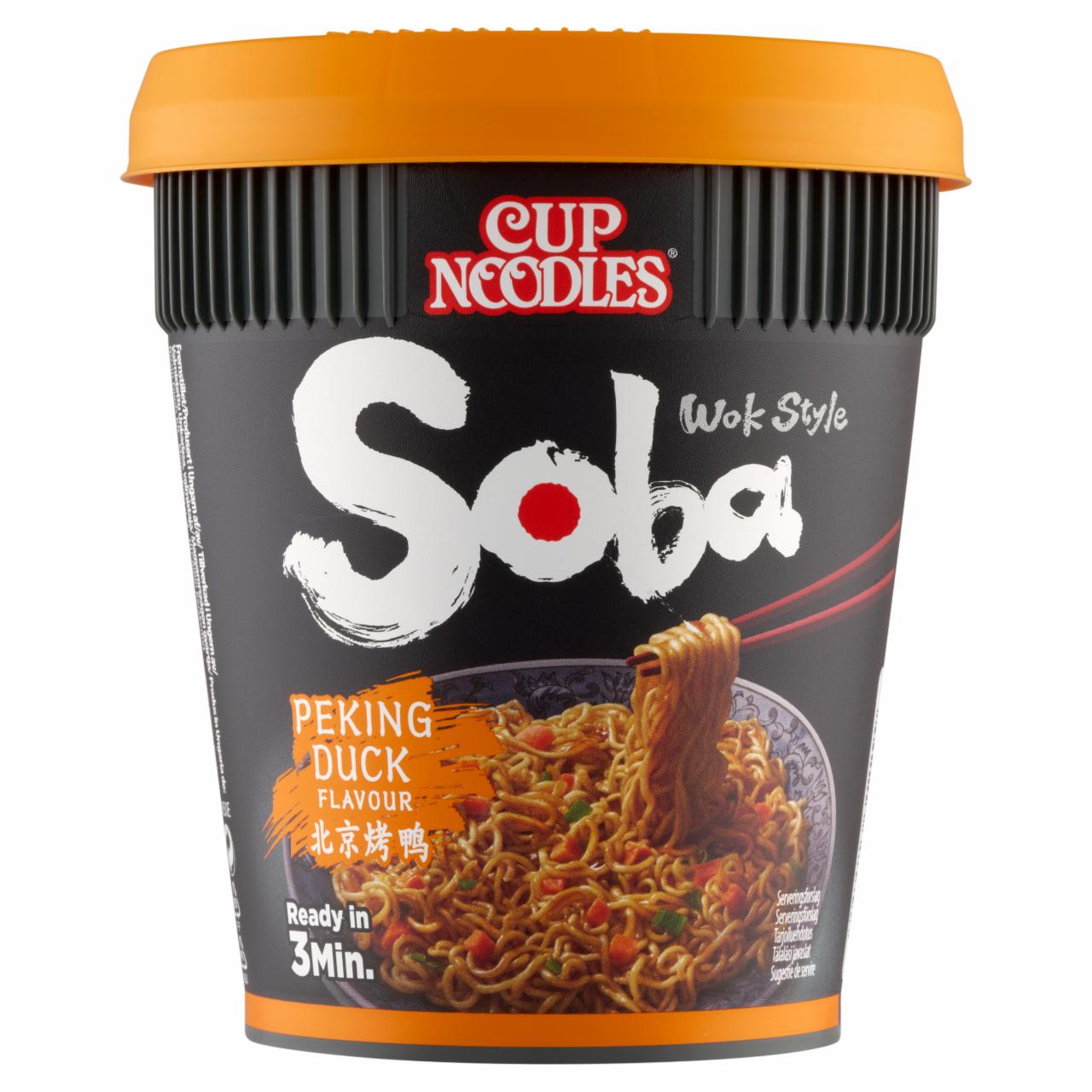 Képek - Cup Noodles Soba instant tészta búzalisztből pekingi kacsa ízű szósszal 87 g