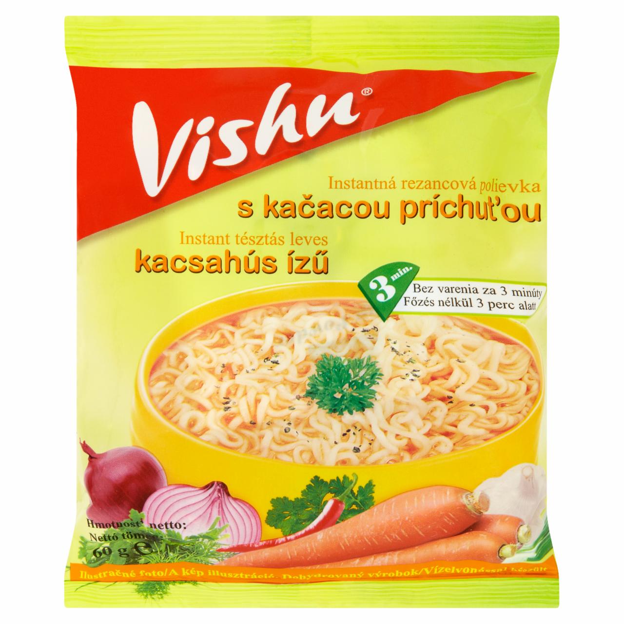 Képek - Vishu kacsahús ízű instant tésztás leves 60 g