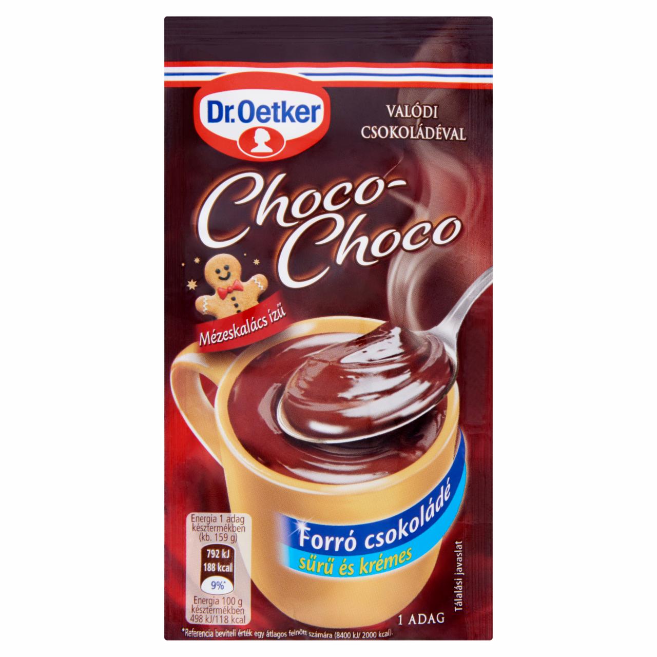 Képek - Dr. Oetker Choco-Choco mézeskalács ízű forró csokoládé italpor 34 g