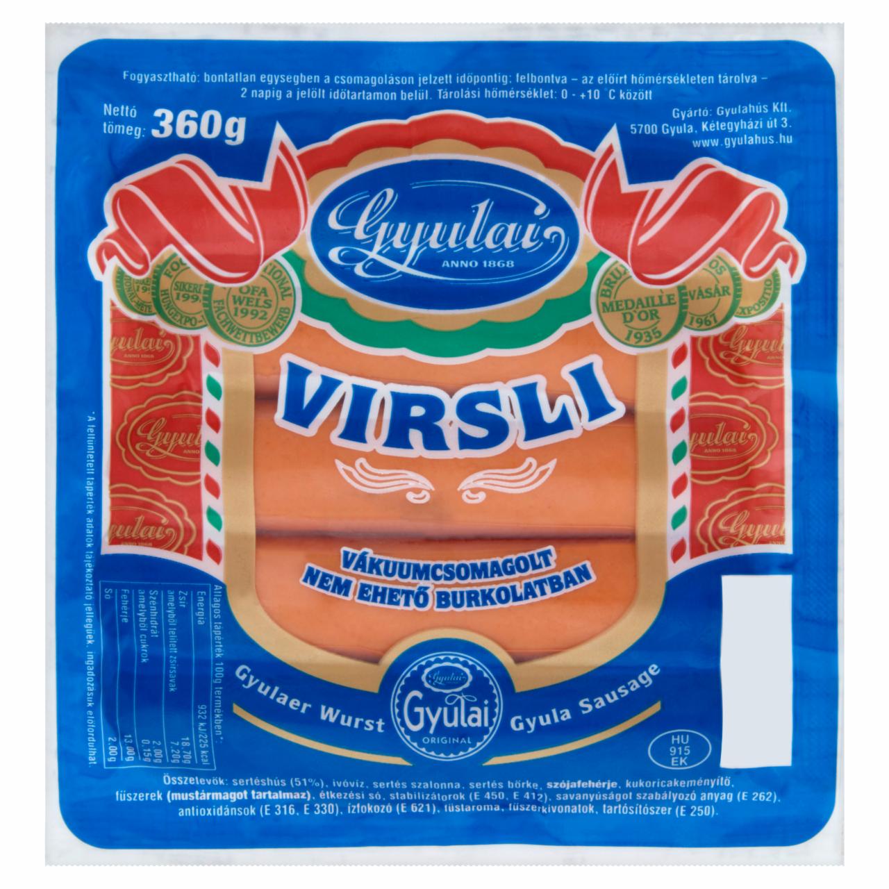 Képek - Gyulai virsli 360 g