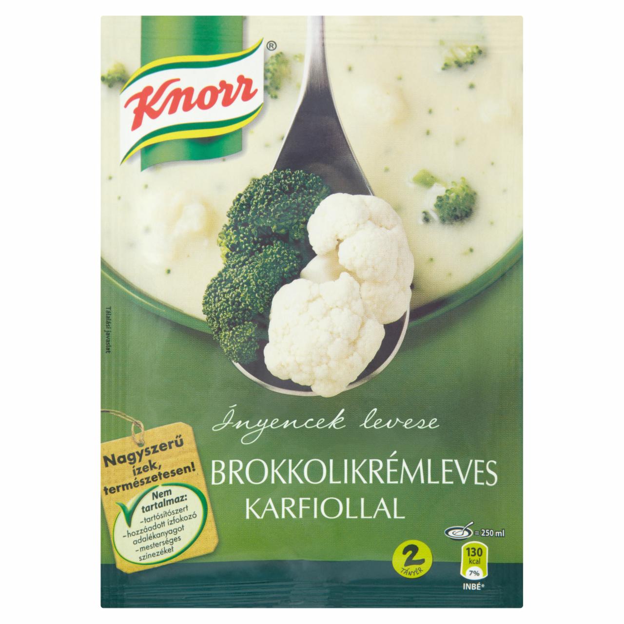 Képek - Ínyencek Levese brokkolikrémleves karfiollal Knorr