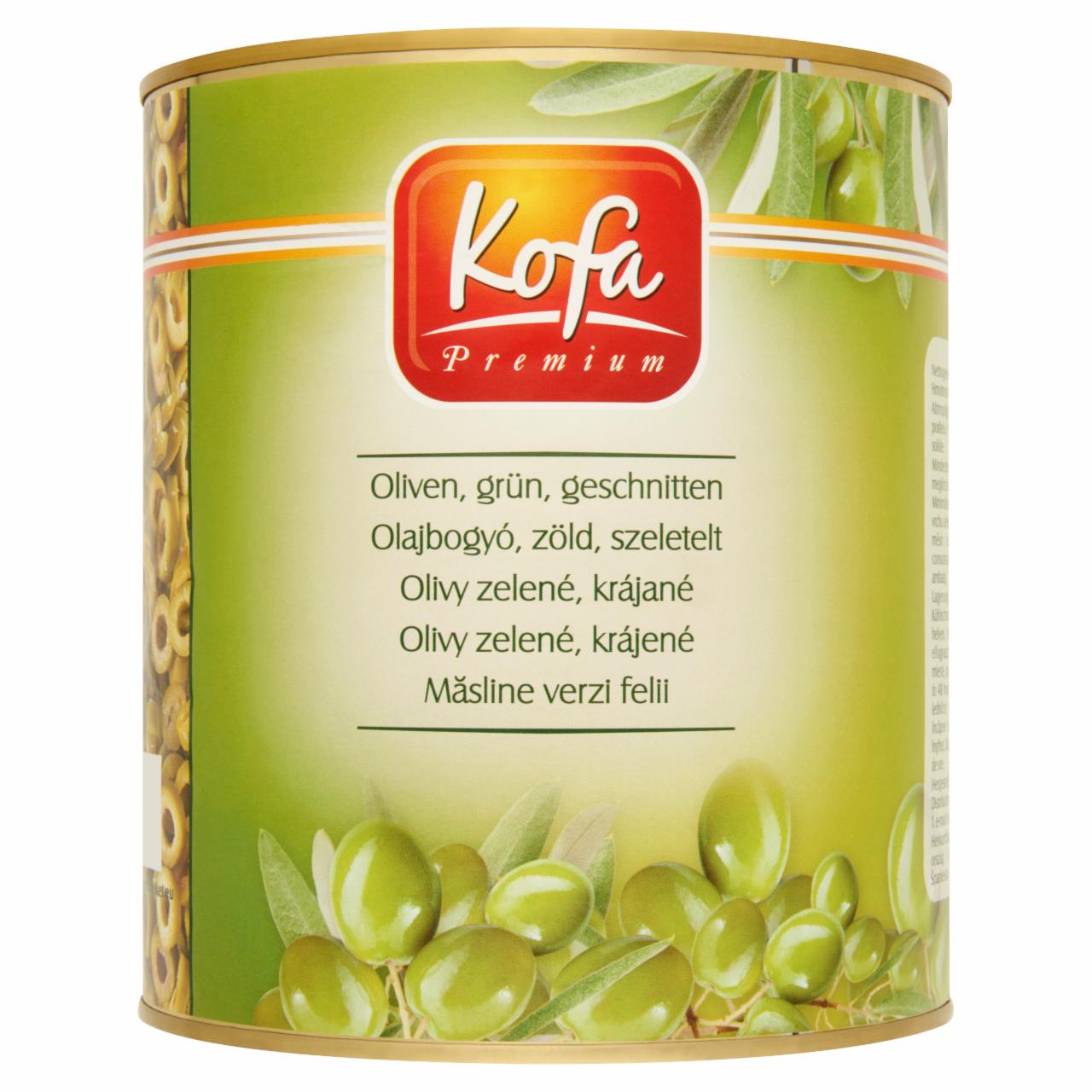 Képek - Kofa Premium szeletelt zöld olajbogyó 3000 g