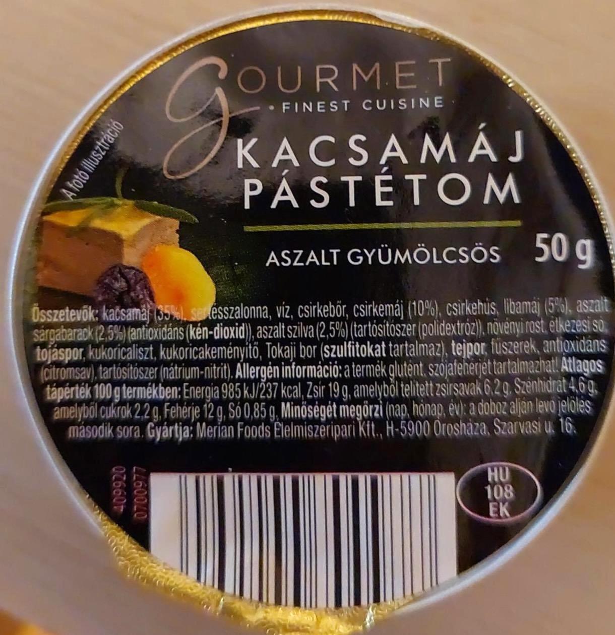 Képek - Kacsamáj pástétom aszalt gyümölcsös Gourmet