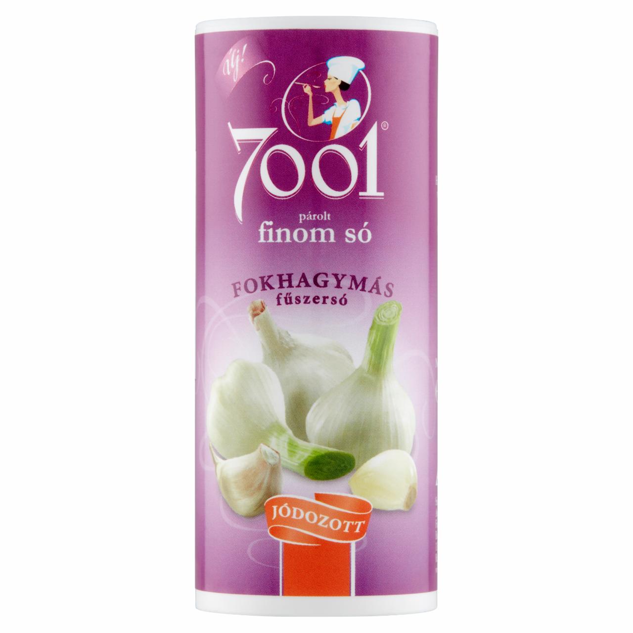 Képek - 7001 fokhagymás jódozott finom párolt fűszersó 90 g