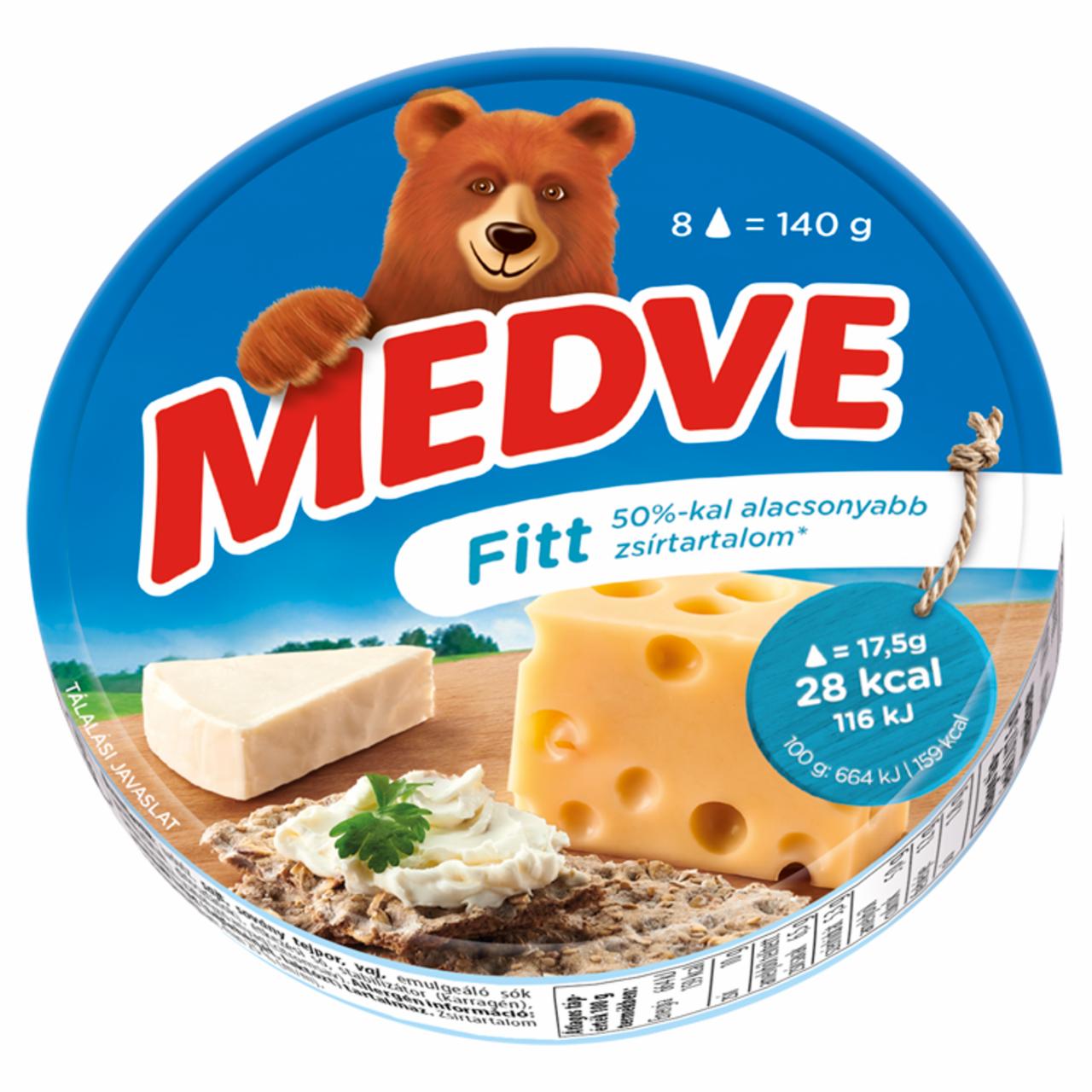 Képek - Fitt kenhető, félzsíros ömlesztett sajt Medve