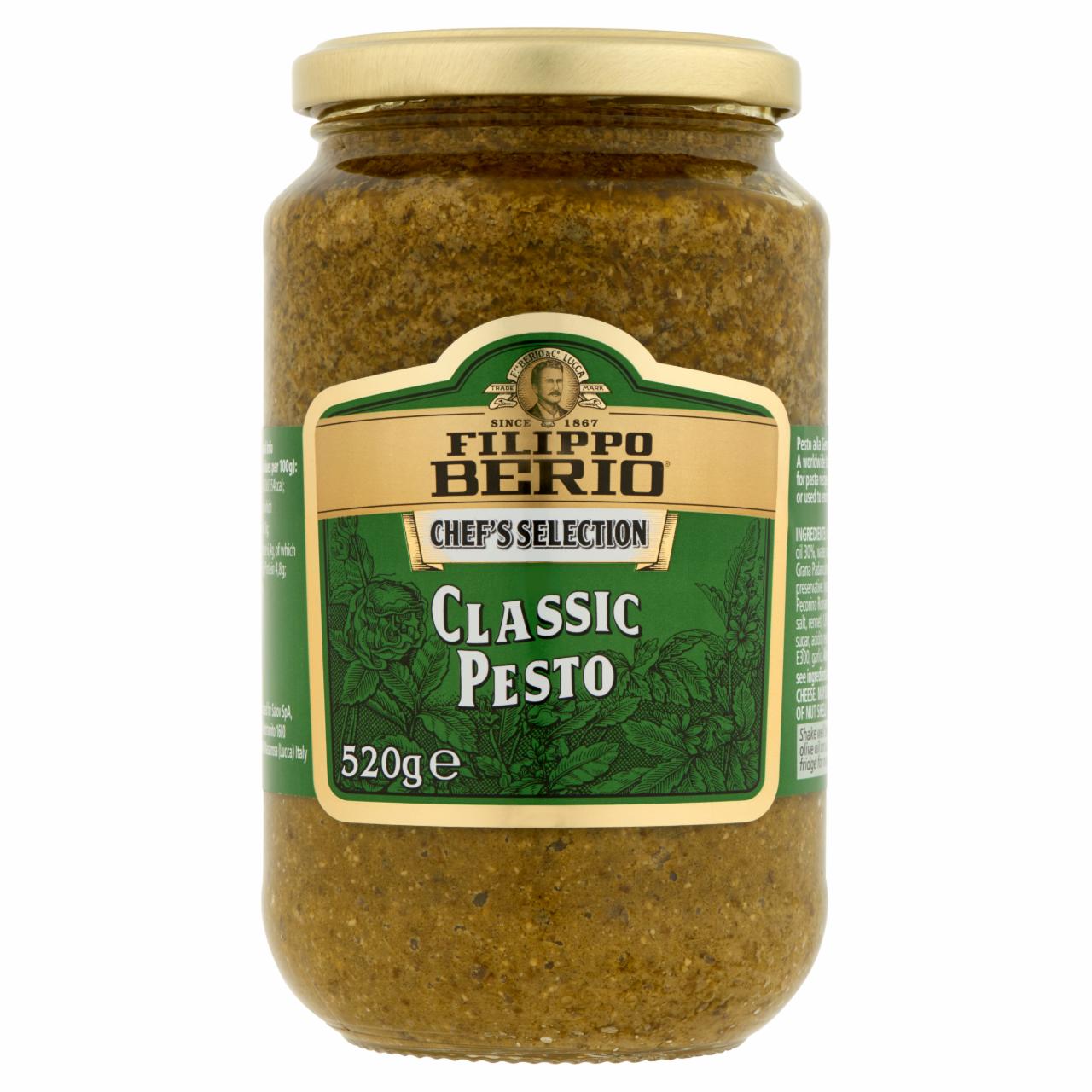 Képek - Filippo Berio Chef's Selection Classic Pesto bazsalikomos fűszerszósz 520 g