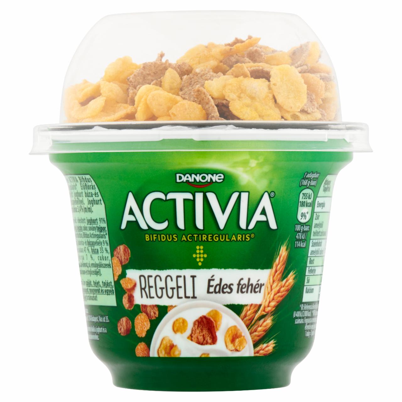 Képek - Danone Activia Reggeli élőflórás édesített joghurt búza- és kukoricapehellyel 168 g