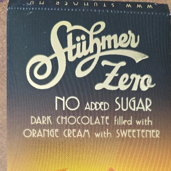 Képek - Dark chocolate filled with Orange cream Stühmer zero
