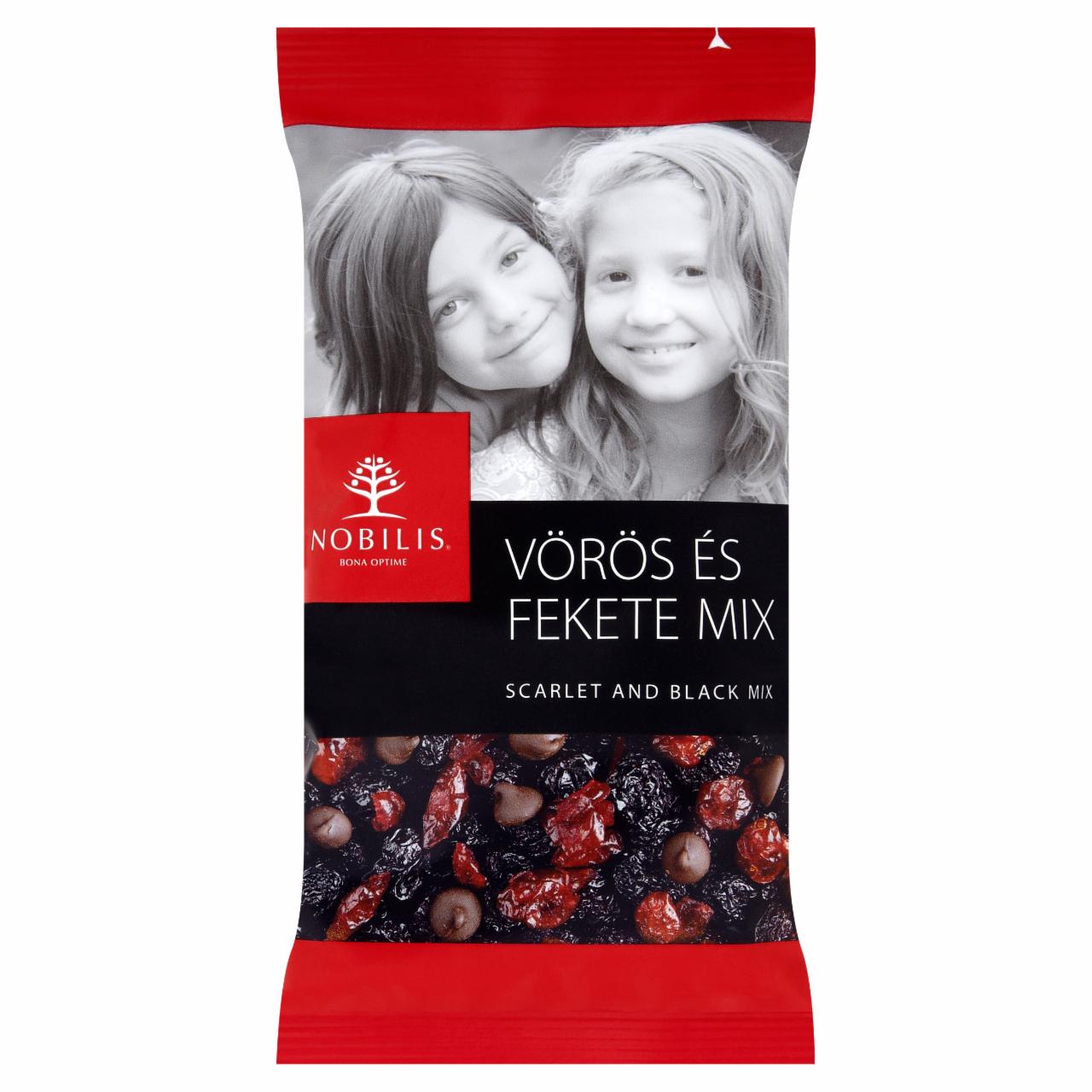 Képek - Nobilis vörös és fekete aszalt gyümölcs és étcsokoládé mix 100 g