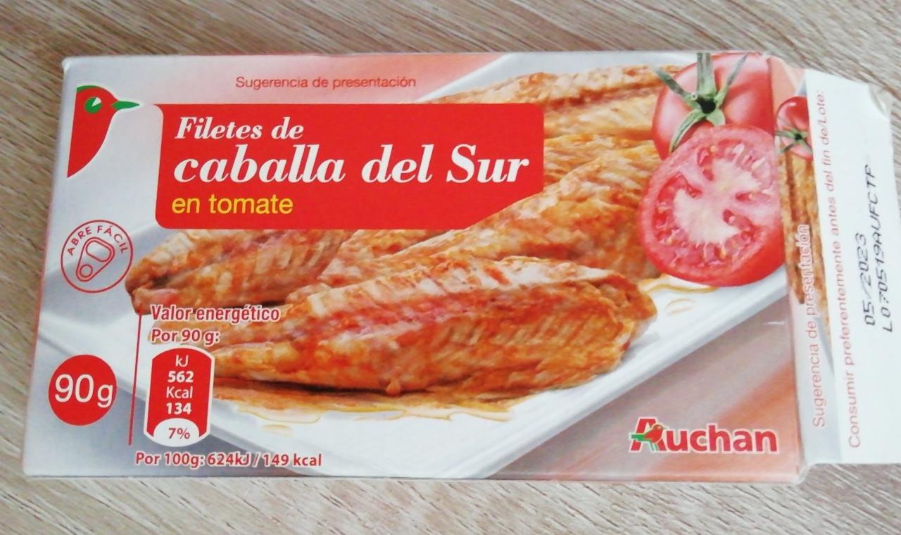Képek - Filetes de caballa del sur en tomate Auchan