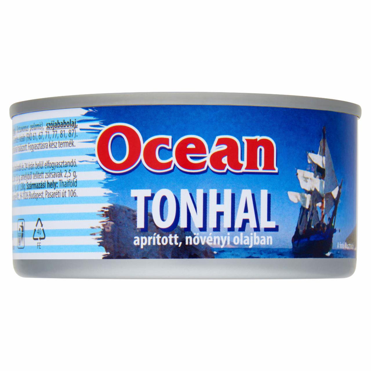 Képek - Ocean aprított tonhal növényi olajban 185 g