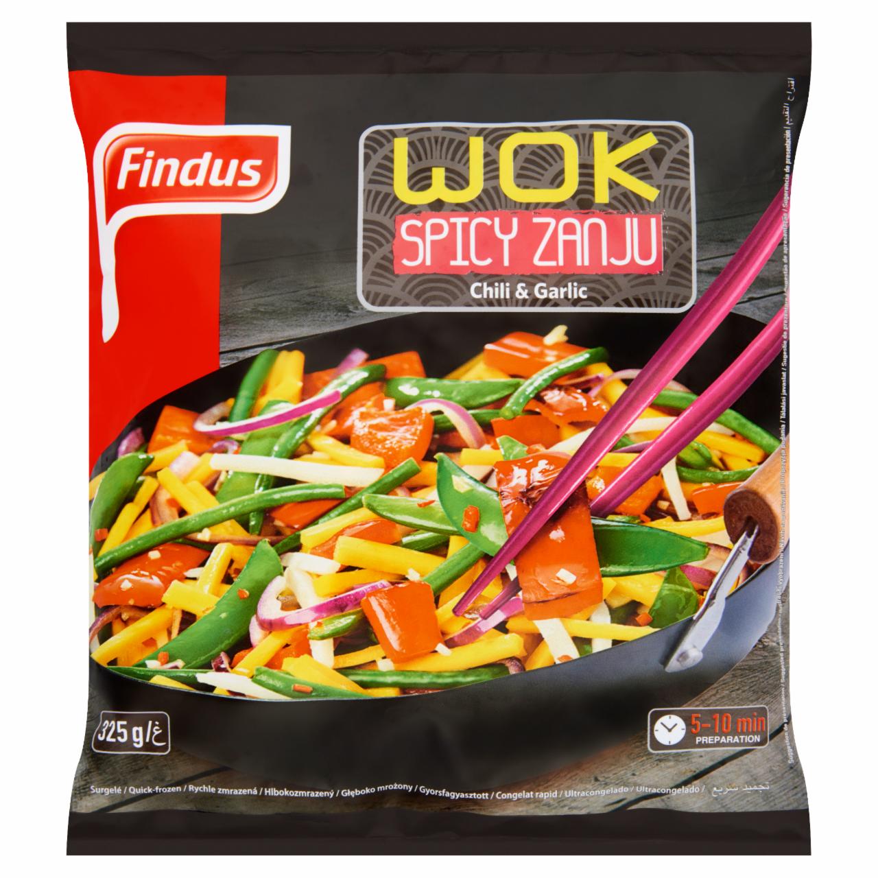 Képek - Findus Wok Spicy Zanju gyorsfagyasztott csípős wok zöldségkeverék 325 g