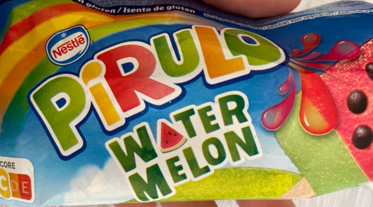 Képek - Nestlé Pirulo Watermelon görögdinnyés-almás vizes jégkrém kakaós masszadarabokkal 4 db 292 ml