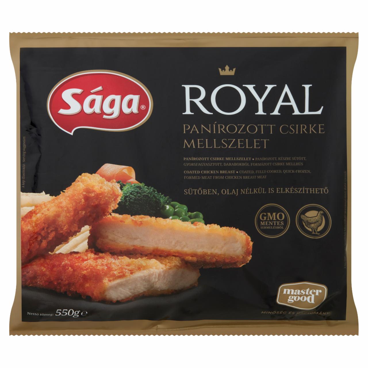 Képek - Sága Royal gyorsfagyasztott, panírozott csirke mellszelet 550 g