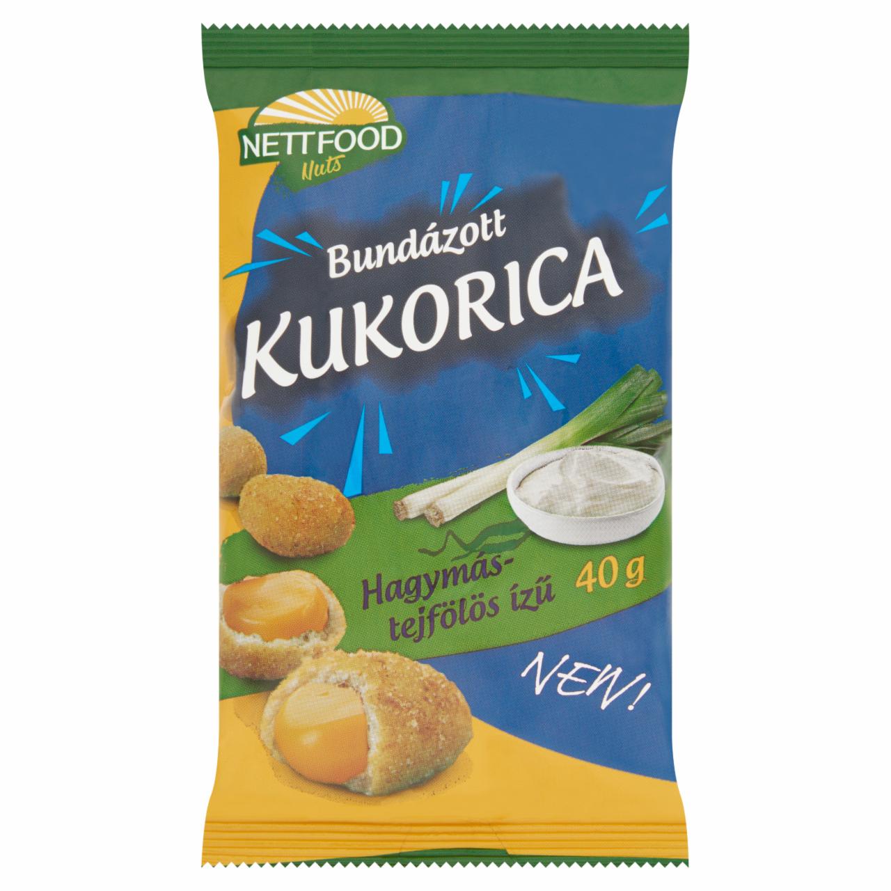 Képek - Nett Food Nuts hagymás-tejfölös ízű bundázott kukorica 40 g