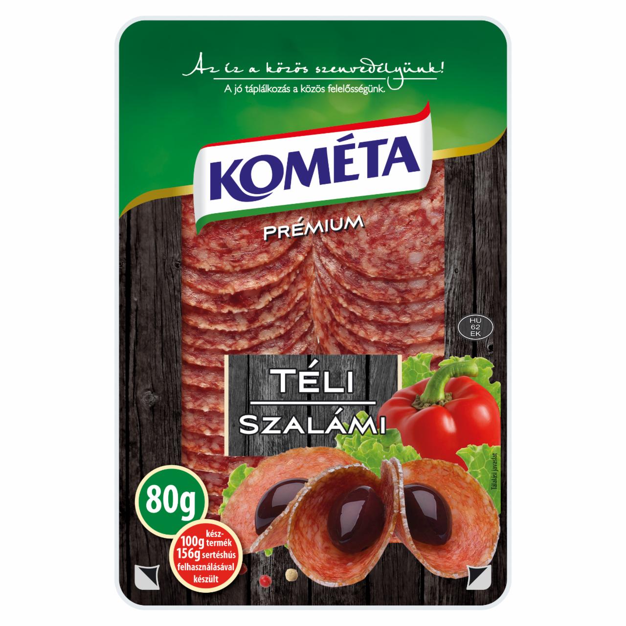 Képek - Kométa Prémium téliszalámi 80 g