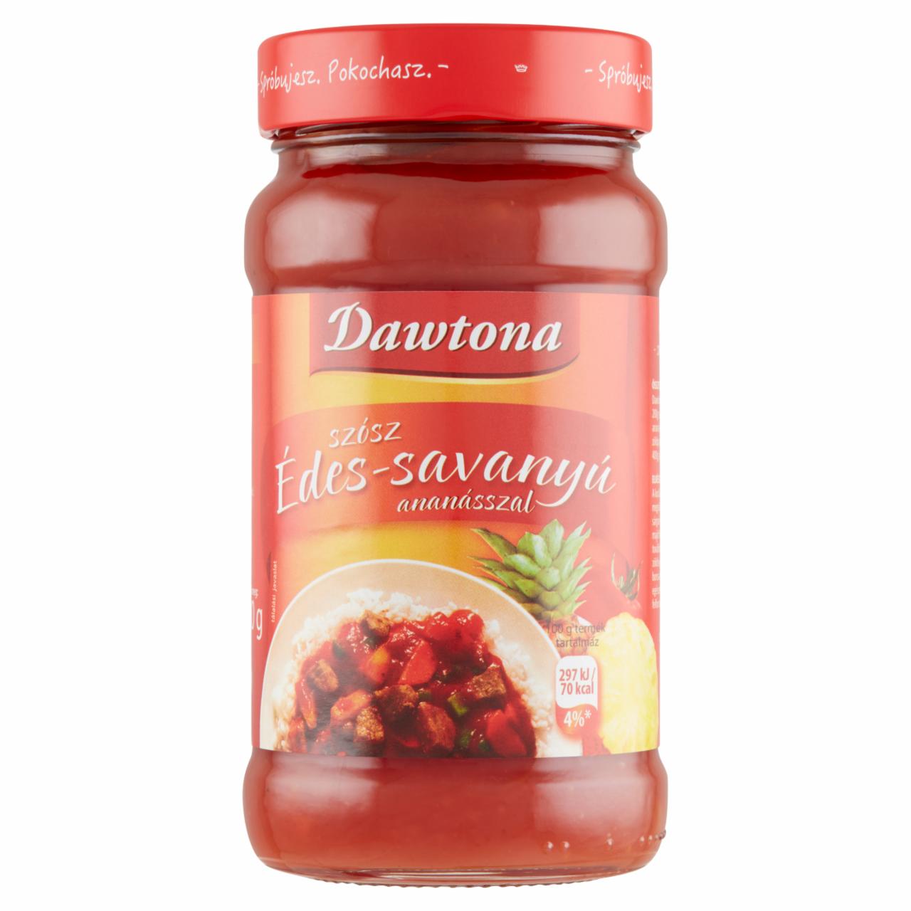 Képek - Dawtona édes-savanyú szósz ananásszal 550 g