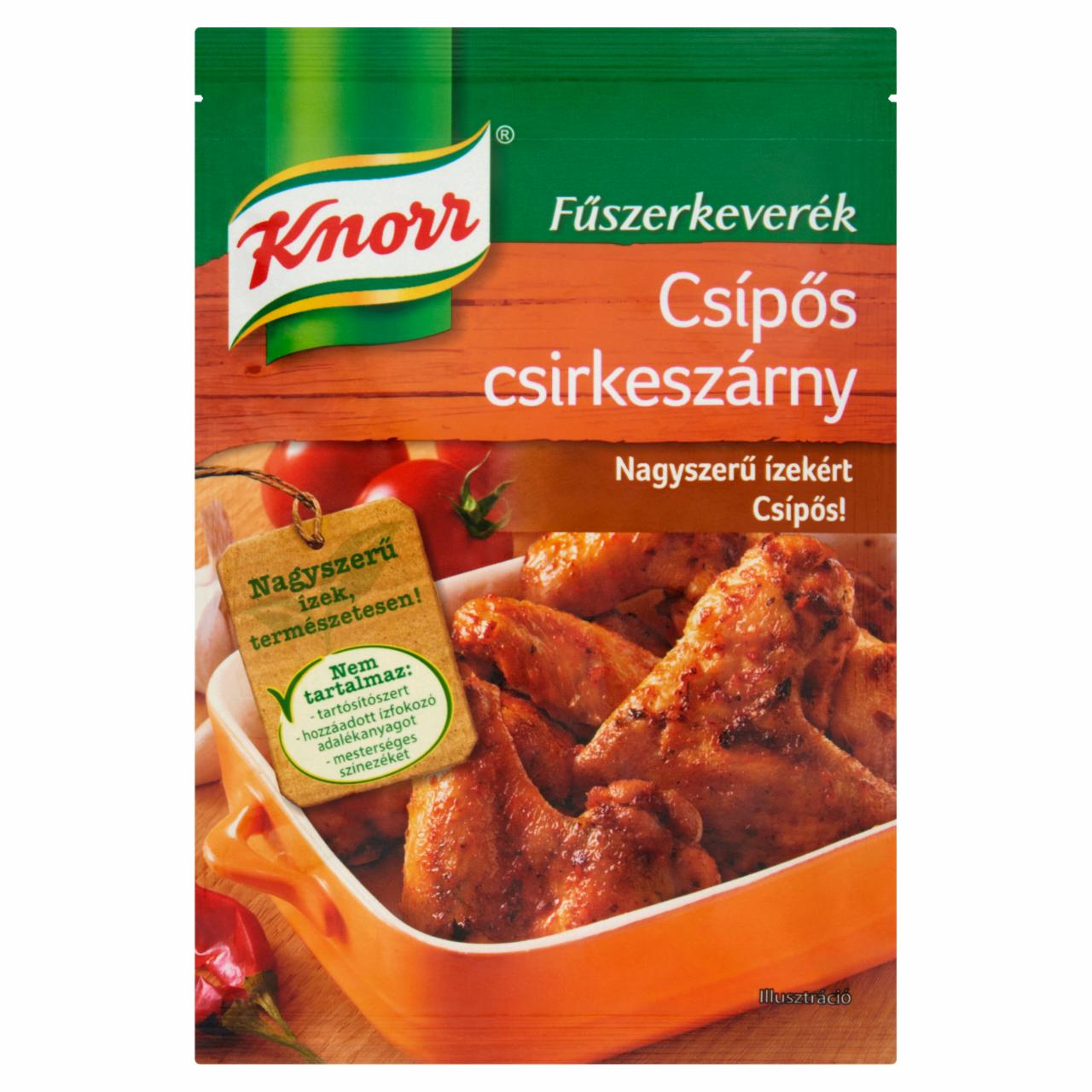 Képek - Knorr csípős csirkeszárny fűszerkeverék 35 g