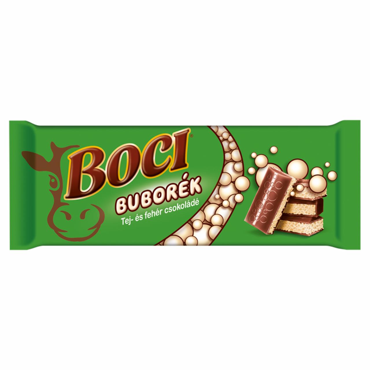 Képek - Boci Buborék tejcsokoládé buborékos fehér csokoládéval töltve 90 g