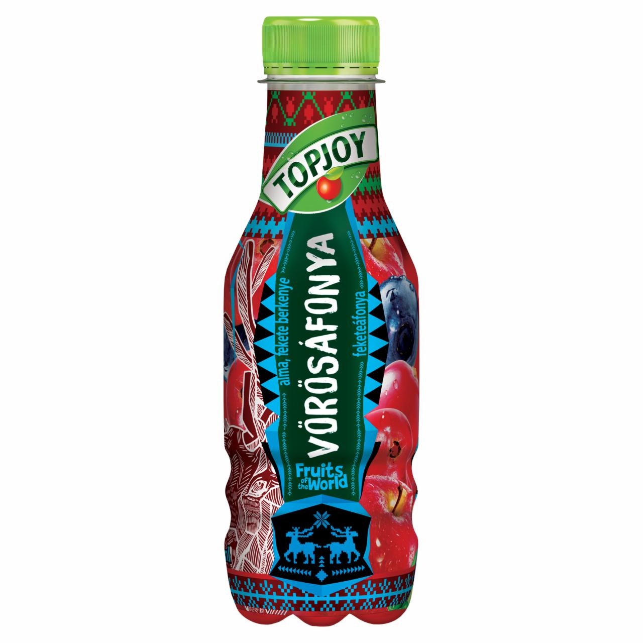 Képek - Topjoy Fruits of the World alma, fekete berkenye, vörösáfonya, feketeáfonya ital 400 ml