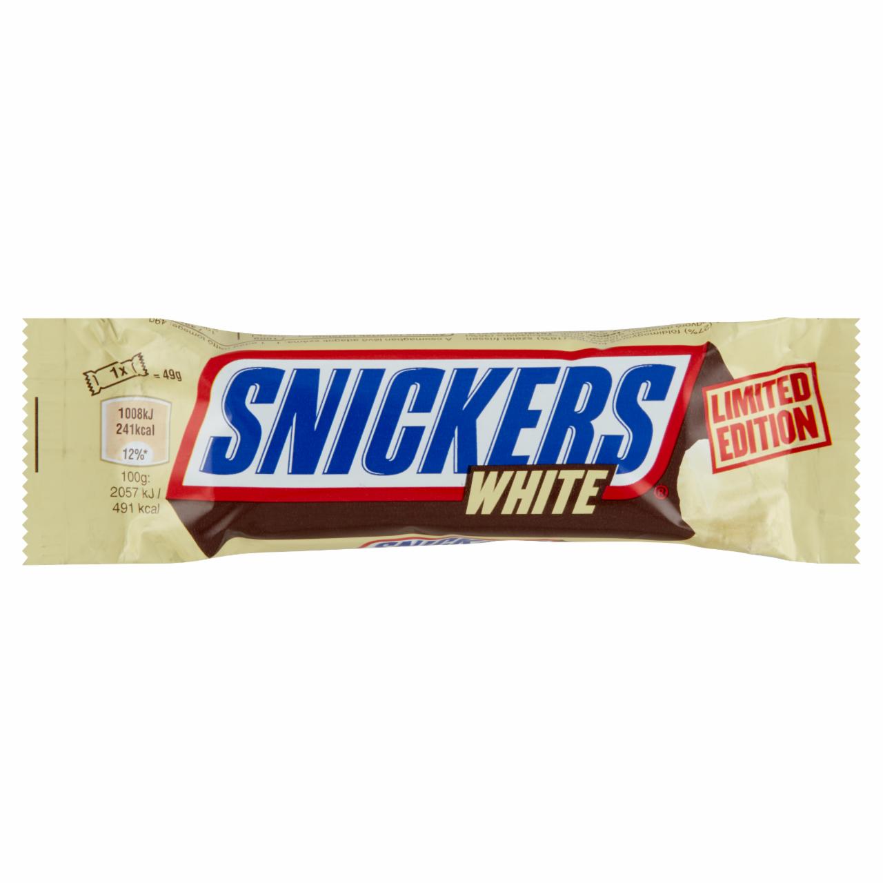 Képek - Snickers White fehércsokoládé 49 g