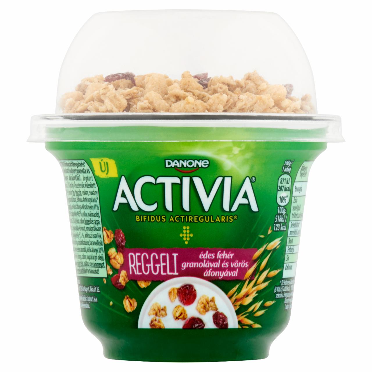 Képek - Danone Activia Reggeli granola-vörösáfonya, élőflórás édesített joghurt 168 g