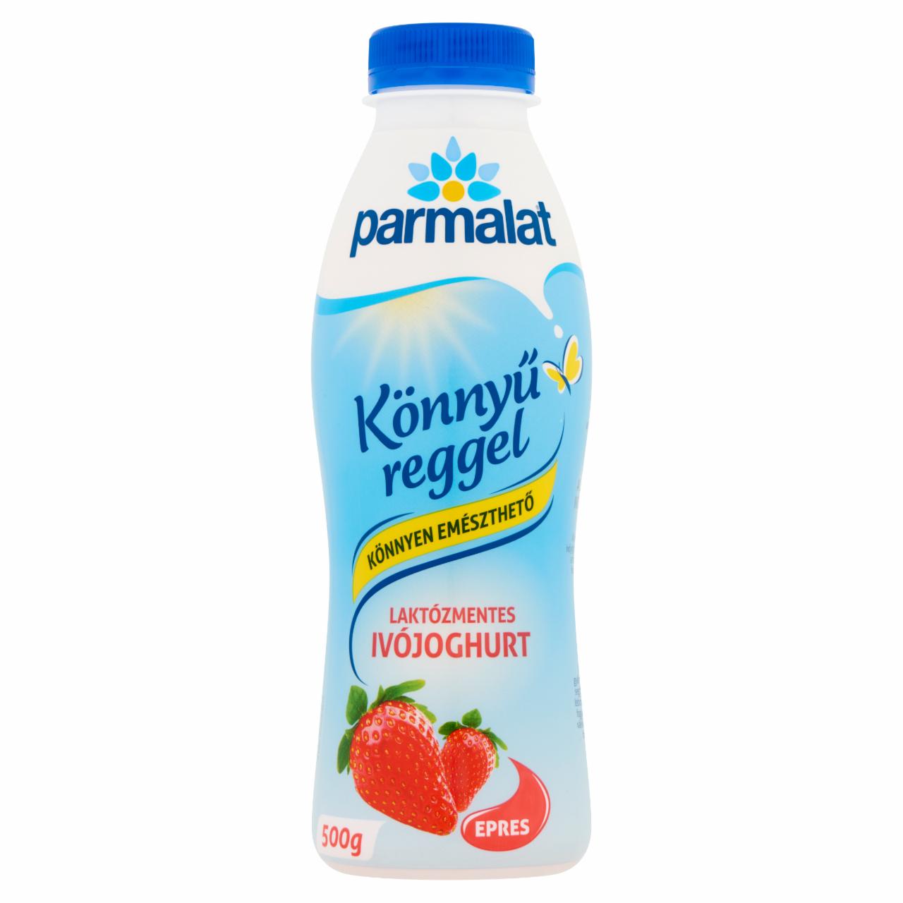 Képek - Parmalat laktózmentes, zsírszegény, epres ivójoghurt 500 g