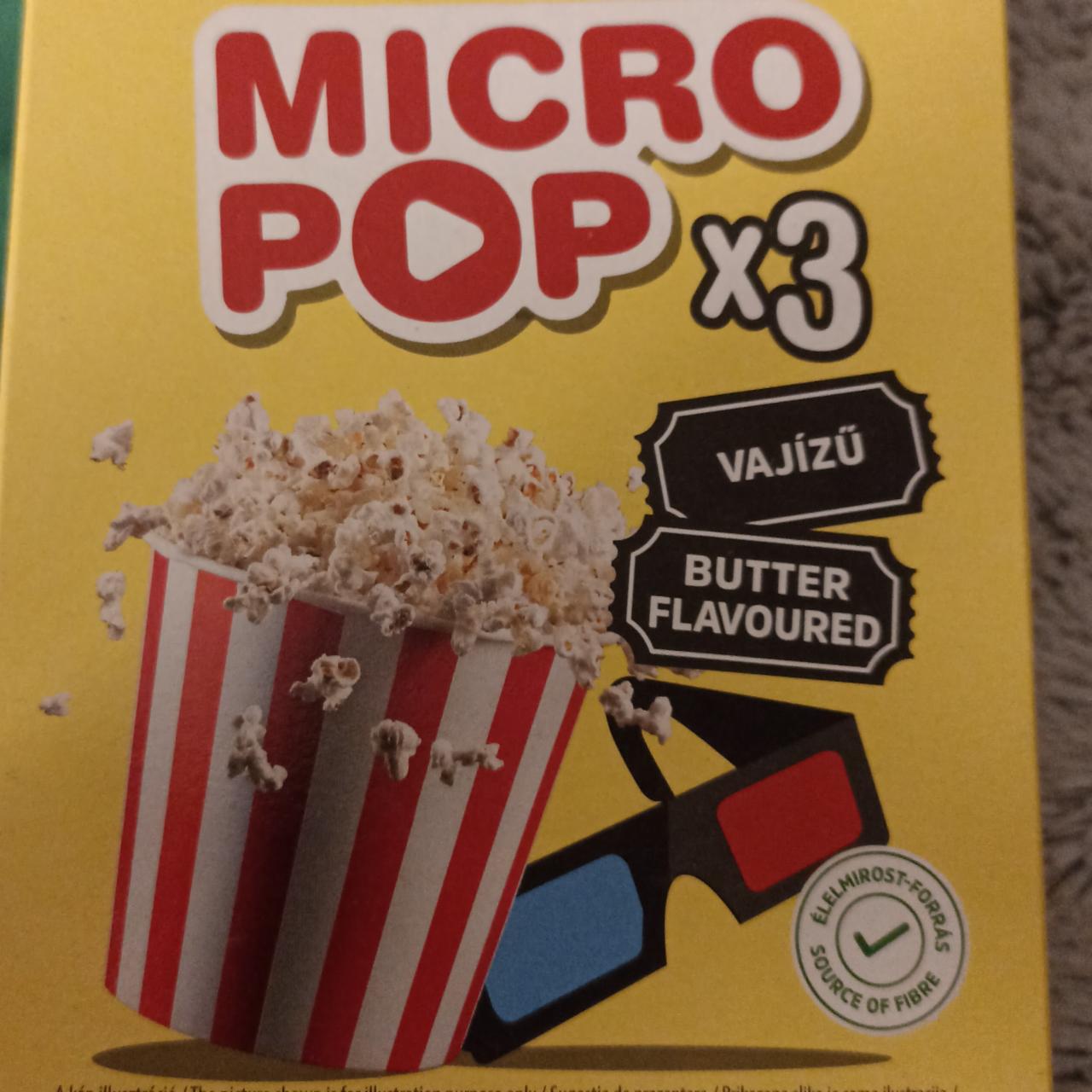 Képek - Mogyi Micro Pop mikrohullámú sütőben elkészíthető vajízű pattogatni való kukorica 3 x 100 g (300 g)