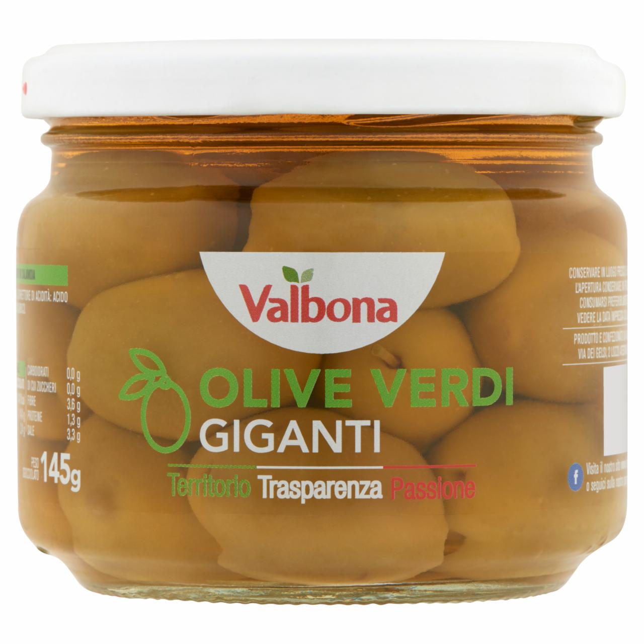 Képek - Valbona extra nagy méretű zöld olíva 265 g