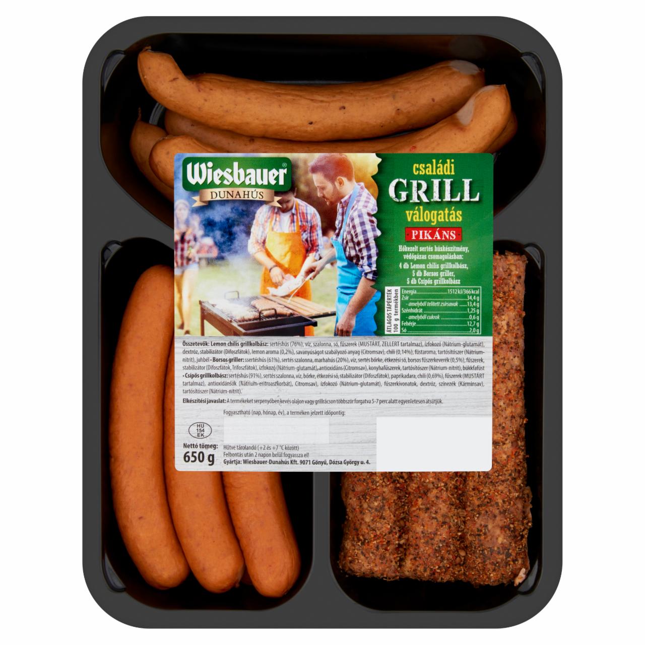 Képek - Wiesbauer családi pikáns grill válogatás 650 g